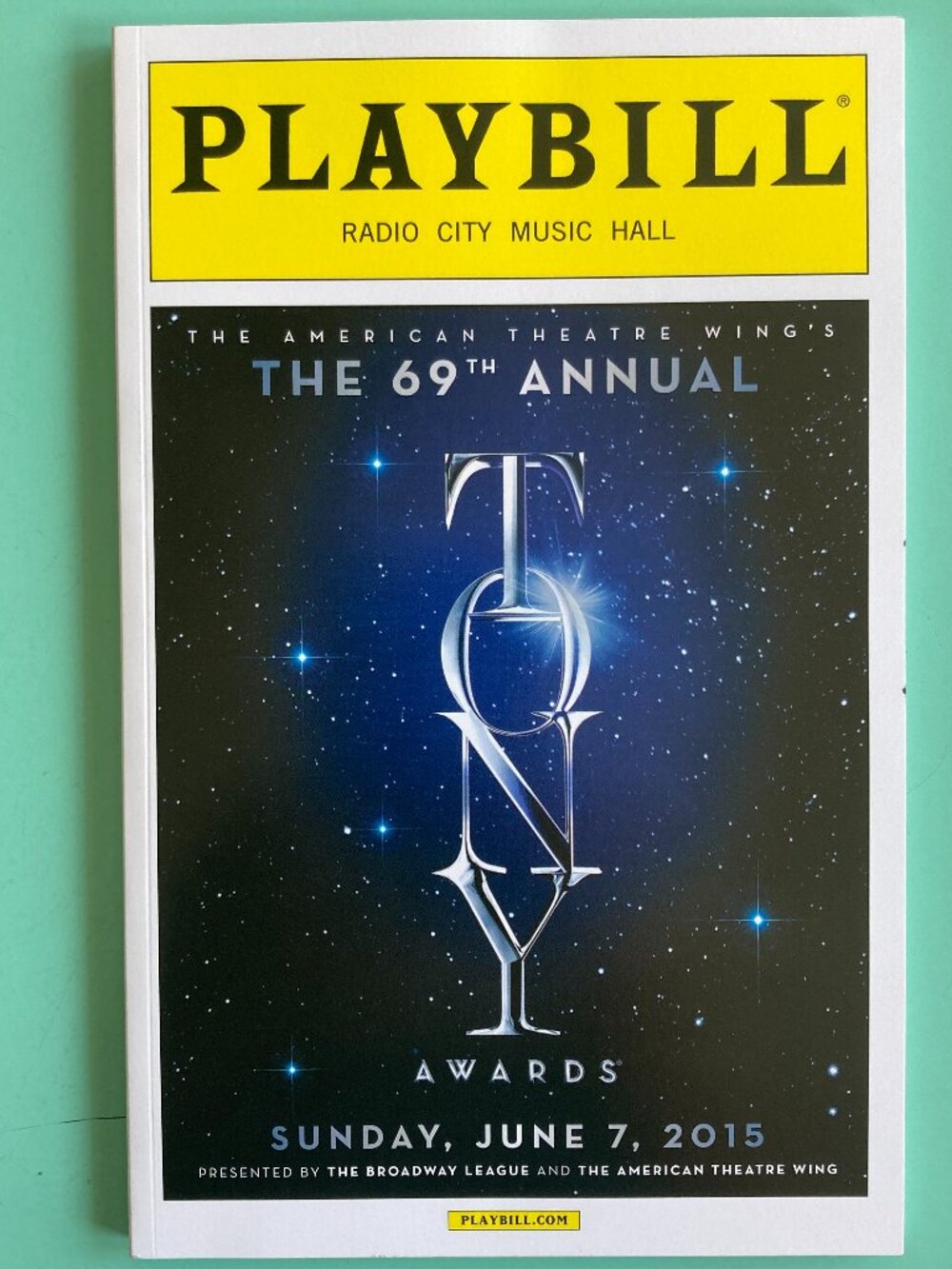 Signed Tony Awards Playbill Program 2015 Ken Watanabe Kelli O'Hara +1 Excellent